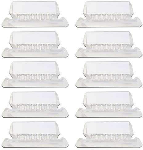 10 pestañas e inserciones de transparente para carpetas de archivos, pestañas de índice de carpetas colgantes de 2 pulgadas para identificación rápida, inserciones de pestañas de archivos