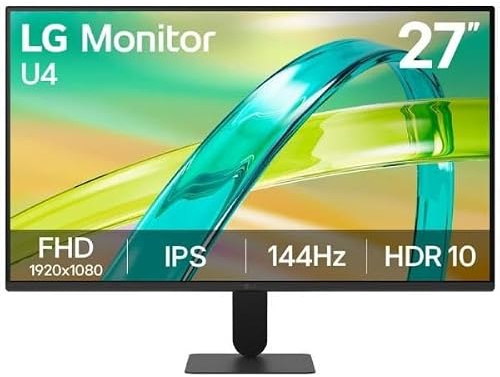LG Moniteur 27U411B-B.AEU | Série U4 (2026) | 27 Pouces | Dalle IPS 16:9 | FHD 1920 x 1080 | 144Hz | 5ms (GtG) | HDR 10 | sRGB 99%
