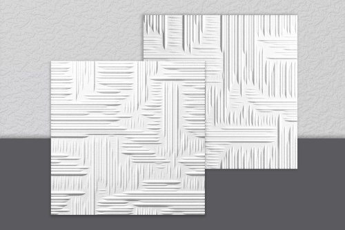18 MQ PANNELLI SOFFITTO DECORATI IN POLISTIROLO EFFETTO 3D LILLE cm 50 x 50