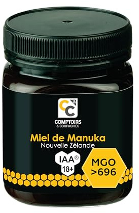 COMPTOIRS ET COMPAGNIES - Miel de Manuka Actif - IAA18+ (MGO696+) - Origine Nouvelle Zélande - 250g