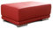 CAVADORE Lederhocker Corianne in Lederoptik / Rechteckiger Hocker in Kunstleder / 103 x 41 x 69 / Kunstleder rot