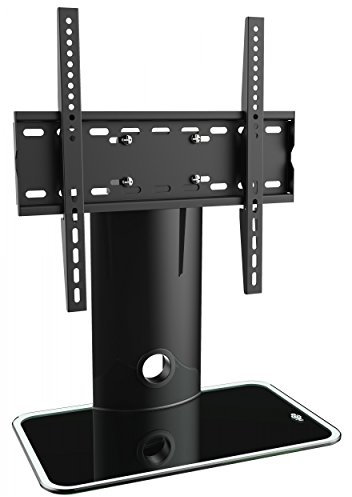 RICOO Supporto TV da tavolo FS303B Televisore 30-55 (76-140 cm) Staffa girevole Piedistallo televisione LED/LCD/Curvo VESA 200 x 200-400 x 400 Nero