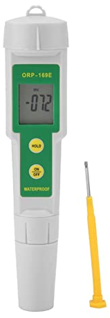 1 mv ORP-169 ORP Medidor,Portátil Probador de Calidad del Agua Medidor de Agua Acuario de Pluma LCD Desmontable de Alta Precisión para Fuentes de Agua,Acuarios,Hidroponía,Piscinas,Sistemas de Agua