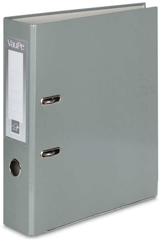 OFFICE CENTRE 1x Grey A4 Large 75mm Lever Arch File Folder Metal Edge Strengthened Stationery Document Archive Paper Storage Office School Home Easy Filing System 15 Colour Coding Wide Spine