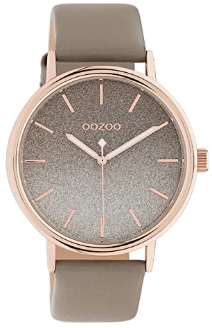 Oozoo Timepieces Damen Uhr - Armbanduhr Damen mit 20mm Lederarmband | Hochwertige Uhr für Frauen - Edle Analog Damenuhr in rund C10937