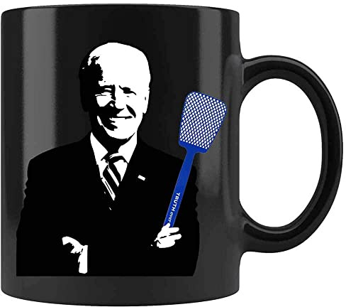 Maynard Ruiz Coffee Mug Joe Biden's Fly Swatter Coffee Mug Funny Ceramic Black, 11 Oz 745821