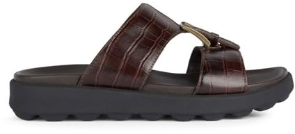 Geox Män U SPHERICA EC6 D Slide Sandal, Mörkbrun, 39 EU, Mörkbrun, 39 EU