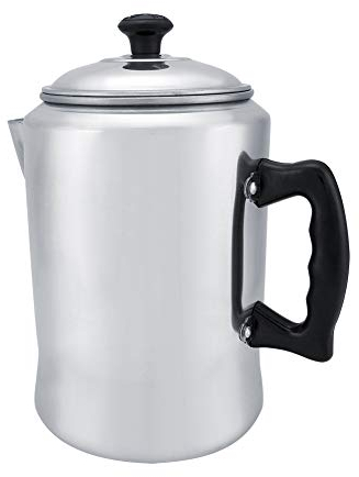 lyrlody Coffee Pot, Classical Aluminum Alloy Coffee Maker Pot Percolator Tea Kettle Stove Top Water Jug with Lid for Home Restaurants 14 * 14 * 24cm