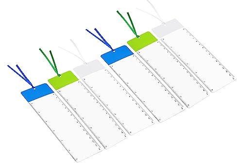 PATIKIL Loupe de Lecture avec Règle, 6 Pcs 3X Feuille d'Agrandissement Loupe de Page pour Faible Vision Personnes Lisant Livre, Magazine, Journal, 3 Couleurs