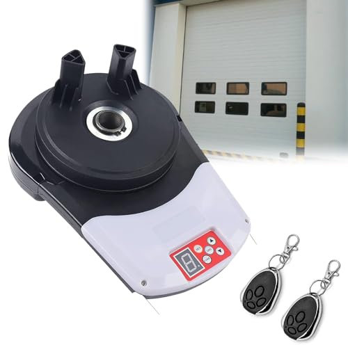 Hydravex Garage Door Opener with Remote, Automatic Roll Up Door Opener Motor, Rolling Gate Electronic Lift Motor Smart Garage Door Openers, with Lift Force 800N Rolling 22m²