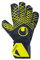 uhlsport Fußball Torwarthandschuhe Prediction Supersoft, Marine/weiß/Fluo gelb