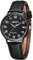 CIVO Uhr Damen Lederarmband Armbanduhr: Analog Quarz Damen Uhren - Schwarz Damenuhr mit Großen Ziffern
