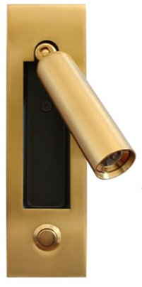 THYXGS Recessed Wall Mounted Reading Light Sconces, Bedside Wall Lamp, LED 3W Warm White 3000K, 350° Rotatable 90° Foldable Hardwired Embedded Not Plug