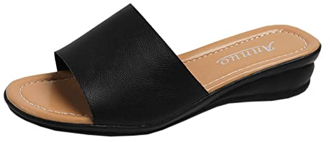 Luadnysin Sandale Femme Orthopedique Sandales Été Confortable Orthopediques Femmes Claquettes Chaussure Ete Et Nu-Pieds Orthopédiques Mule Confort Nu Pieds Chaussures Orthopédique Compensées