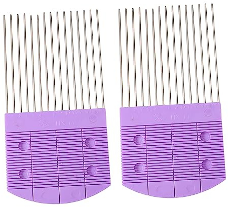 ARTIBETTER 2pcs Quilling Combs Paper Craft Tools for Projects Teeth Handle for Paper Flower Weaving and Home Decoration