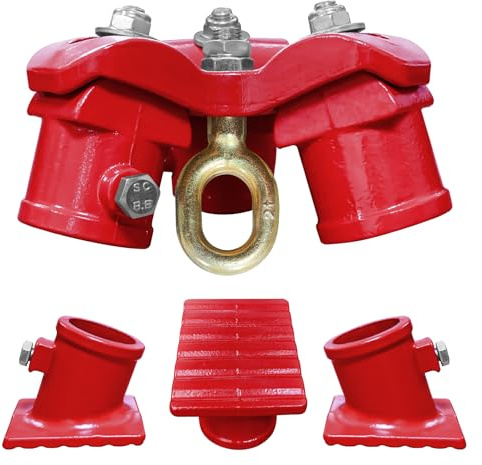 4400 Lbs Tripod Head,Tripod Base Set,Tripod Lifting Hoist with 360° Rotation Ring for Hand Chain Hoist,Lever Chain Hoist,Angle-Adjustable,Hoist Accessories for Warehouse,Factory,Construction,Home