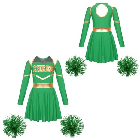 Cheerleader outfit barn Cheerleader uniformer Cheerleader kostym Cheerleading-kläder jubeldans klänning för skolflickor lag danskläder set