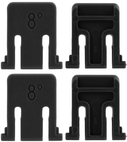 Jecdfs Set med 4 ersättningsfötter för tangentbord – kompatibel med K200, K260, K270, K275, MK200, MK260, MK270, MK275 – robusta tangentbordsstativ fötter i svart