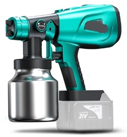 Pistola Pintura, Pistola pulverizadora eléctrica portátil for látex y Pintura, pulverizador Compacto de Recubrimiento, Unidad Todo en uno