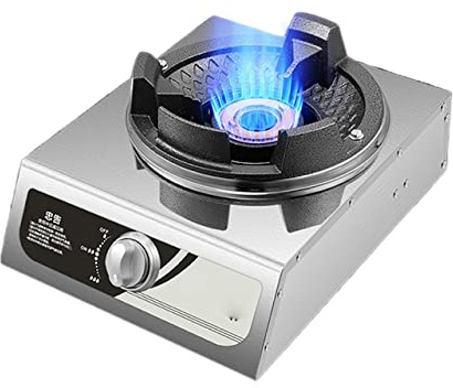 Fornello a Gas Portatile Singolo Bruciatore 40kW Ad Alta Potenza Commerciale Cucina Esterna Campeggio Anello Bollente