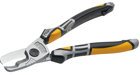 NWS Cortador de cables con fundas multicomponentes, 210 mm, 043-49-210 (tijeras de cable manual, pinzas de cable aislante, alicates para cables, cortacables, cortacables, cortacables, cortaalambres)