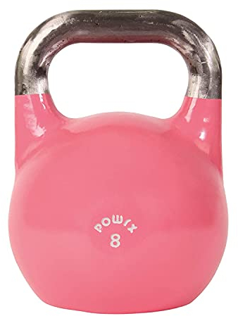 Powrx Kettlebell Kugelhantel Competition Wettkampf 4-48 kg (1x Pink 8 kg)