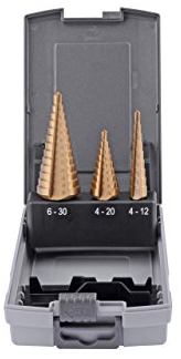 GSR PROFI Stufenbohrer Satz 4-30mm HSS-G TiN, gerade genutet