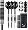 Darts Corner Warfare Dartpfeile, Stahlspitze, 80% Wolfram-Barrels, schwarzer Ring, M2 21g (D0618)