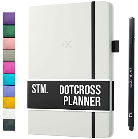 Daily Planner 2026 (Undated) | B5 Dotcross | Your All in One Day Organizer, At A Glance Weekly Agenda, Yearly Calendar Book | Planners for Personal, Professional, Academic & Work Goals and Schedule