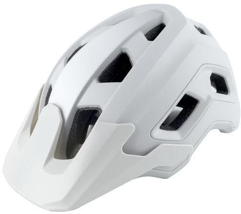 OUWOR Bike Helmet for Adult & Youth, Lightweight MTB Helmet with Adjustable Visor for Mountain/Road Cycling, 2 Sizes for Men Women Boys Girls (Grayish White)