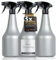3x Große Sprühflasche 1 Liter mit Zerstäuber (inkl. beschriftbare Etiketten) | Wassersprühflasche ideal für Pflanzen, Reinigungsmittel (chemiebeständig), Garten, Autopflege | Water Spray Bottle