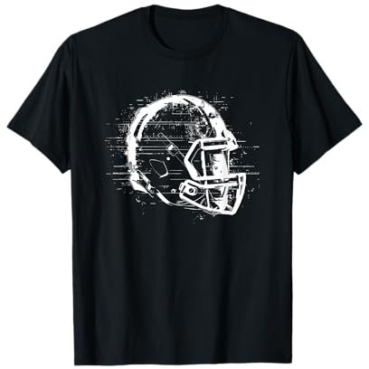 American Football Helm Footballmannschaft T-Shirt