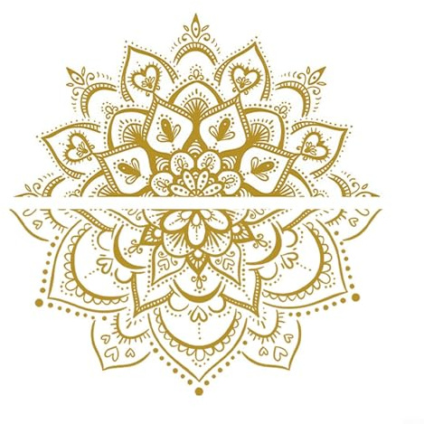 Pegatina de pared de vinilo Mandala Lotus Flower Datura Zen Decor Calcomanías de vinilo decorativas únicas hechas para espacios modernos