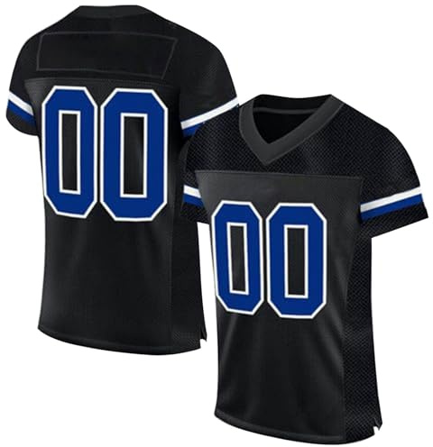 Camiseta de fútbol americano personalizada, estampada, con nombre, número en blanco, camiseta de manga corta para hombre, mujer, niño