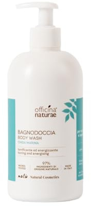 Officina Naturae | Duschbad Meereswelle belebend und belebend mit grünem Bio-Tee, 250 ml
