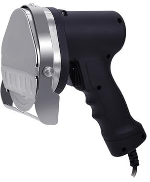 CSMDD Taglierina Elettrica per Kebab, Coltello Elettrico Slice con 2 Lame, Spessore di Taglio Regolabile 0-8mm per Negozi di Carne Arrosto, Ristoranti