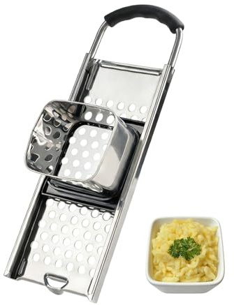 Vexnaro Spätzlehobel, Rallador de Acero Inoxidable para Preparar Spätzle, Utensilio para Pasta Alemana mit Gummigriff Spätzlesieb Spülmaschinenfest