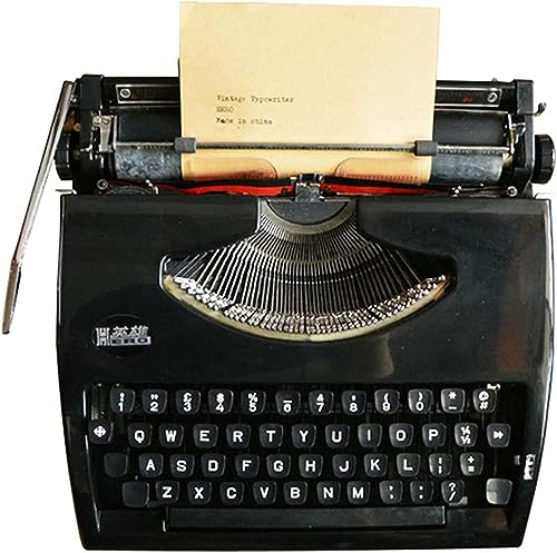 LBLFEBD Macchina da scrivere manuale vintage, classica macchina da scrivere inglese retrò con design portatile per scrittura, artigianato e decorazione