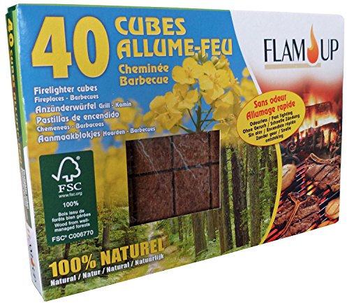 Flam'Up 0300 Allume-feu naturel 40 Cubes