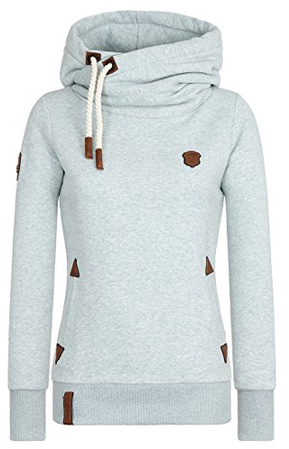 Naketano Damen Kapuzenpullover , Nasty Mint Melange, M