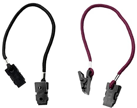 Milageto 2X Golf Radfahren Angeln Sonne Schutz Hut Wind Lanyard Cord Clips Seil für Kinder Erwachsene ältere Menschen