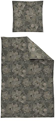 Irisette Interlock-Jersey Bettwäsche Set Bettwäsche 2 teilig Bettbezug 155 x 220 cm Kopfkissenbezug 80 x 80 cm Cora 8344-61 grün