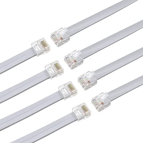 RIIEYOCA Cable de conexión Ethernet Cat5e corto de 30 cm, cable de red LAN de computadora RJ45 plano para router, módem, interruptor, servidor (paquete de 8, gris)