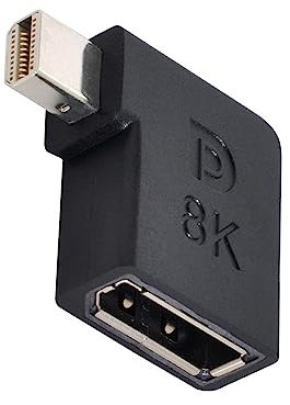 cablecc Mini DisplayPort 1.4 maschio a DP femmina, adattatore ad angolo ultra-HD UHD per video PC portatile monitor 8K 60hz 4K 144hz 7680 * 4320 ad alta velocità larghezza di banda