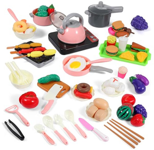 Kinderküchenspielzeug Kinderspielzeug Kinderspielzeug Kleinkinderspielzeug Spielzeuggemüse Spielnahrung Und Zubehör Spielküchengerät Rollenspielküchenspielzeug Kleinkind Gogogmee