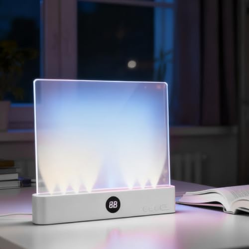 Luz De Lectura | Luz De Libro Plana LED | Lámpara De Lectura De Panel | LED Flat-Panel Night Reading Lamp | Regulable Con Temporizador | Para Lectores, Hogar, Viajes, Oficina 18.5*2.2*15.3cm