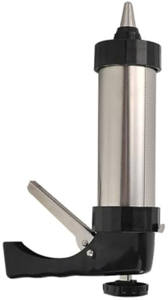 YARNOW Pistola para Hacer Galletas de Acero Inoxidable, Herramienta Multifuncional 8 Boquillas y 8 Moldes de Patrón, Prensa Manual para Repostería, Apta para Cocina y Reutilizable