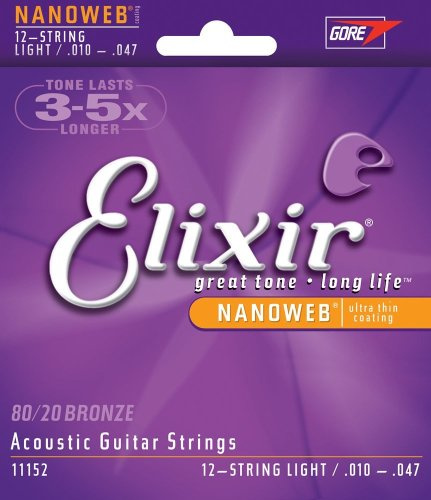 Elixir Strings 11152 Acustico 12pezzo(i) Chitarra corda per strumenti musicali - Corde per strumenti musicali (Chitarra, Acustico, 12 pezzo(i)