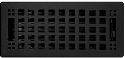 Madelyn Carter Artisan Flat Black Vent Covers (Steel) 4 x 10 (5.5 x 11.5 Face)