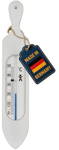 TFA Dostmann 14.3018.02 Thermomètre de bain analogique sans BPA avec liquide de mesure naturel Blanc 37 x 11 x 195 mm